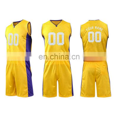 latest sublimation reversible basketball jersey customized design basketball jerseys uniforms