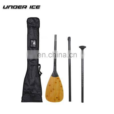 Top Quality Super Lightweight 700g Bamboo FULL Carbon Paddle Adjustable 3-pieces detachable