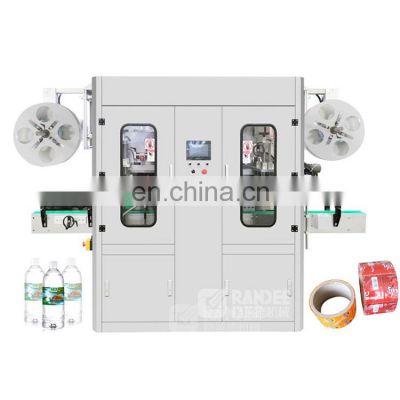 Automatic PET bottle single double heads PVC PET sleeve shrink labeling machine