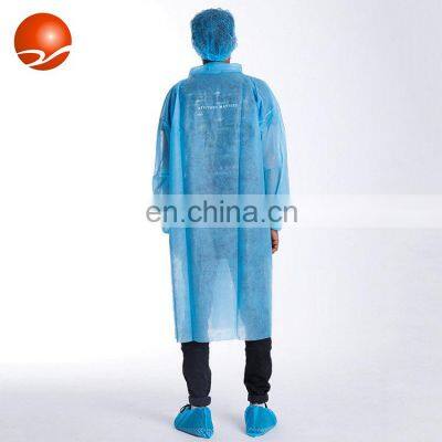 Disposable Nonwoven PP Lab Coat With Pockets and Buttons photo-2