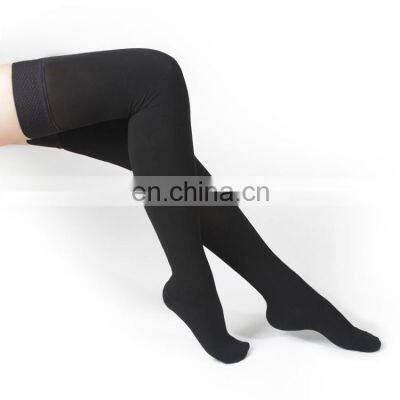 High Quality 23-32 Mmhg Open Toe Class 2 Blood Circulation Socks Varicose Veins Knee Thigh High Medical Compression Stockings photo-3