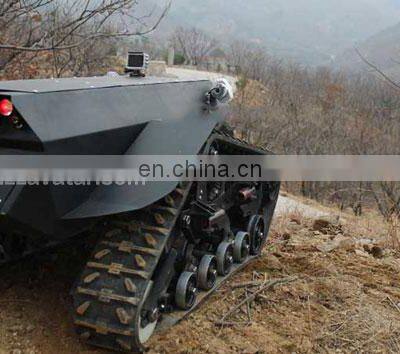 Steel Tracked Crawler Robot Platform Military Car Offroad Robot Chassis photo-5