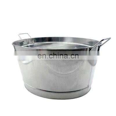 Top Sale Metal Manufacturer Branded Logo Modern Premium Giveaway Custom Galvanized Ice Buckets Parties photo-2