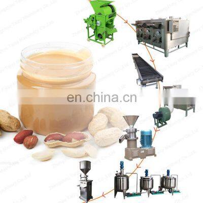 industrial peanut butter making peanut shell removing almond roasting production line