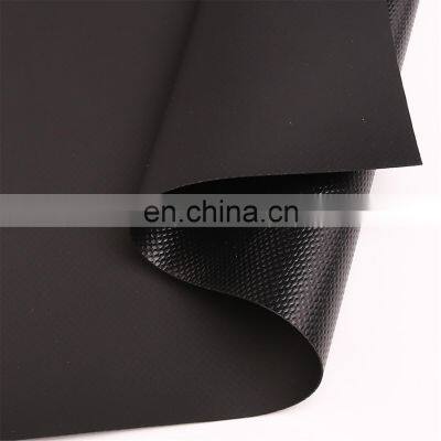 1000d wasserdichter B1 FR 620 gsm Hochleistungs-Polyester-Vinyl-Gewebe, schwarzes mit PVC beschichtetes Planenmaterial photo-3