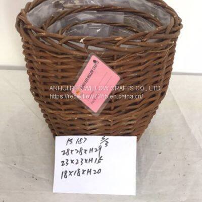 Handmade Natural Garden Planter Willow Flower Pots for Flower/green Plant