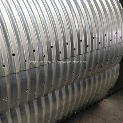 1m diameter corrugated metal pipe supply road drainage pipe