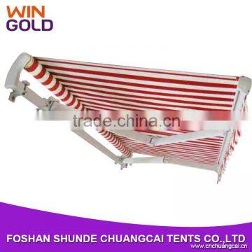 Customized luxury aluminum alloy motorized prefab metal awnings for sunshade