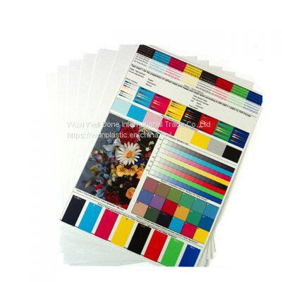 light pearl silver  inkjet plastic sheet for making id cards