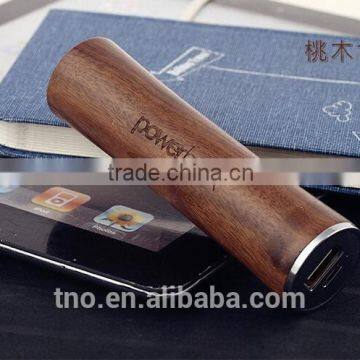 Custom wood power bank 2600mah engraving logo