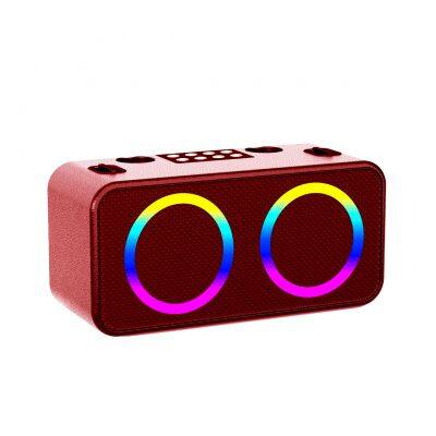 Family DJ LED USB Portable Party Blue tooth Karaoke Speaker With Mic RGB light wireless bluetooth speaker