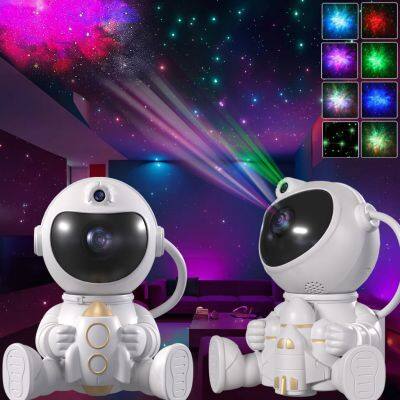 Mini Astronaut Galaxy Starlight Projector Remote Control Cute Design Nebula Laser Led Astronaut Lamp Novelty Gifts For Children