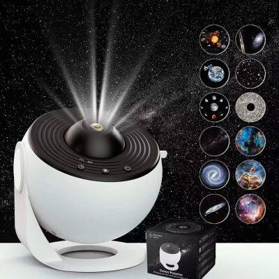 12 IN 1 Realistic Home Planetarium Projector 180-Degree Adjustable HD Starry Sky Projector Night Light For Bedroom Decor