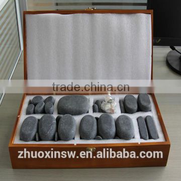 Spa hot stone from factory 64pcs/set