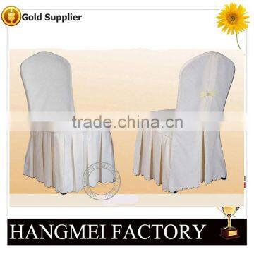 Quality Lower Price polyester universal chair cover white