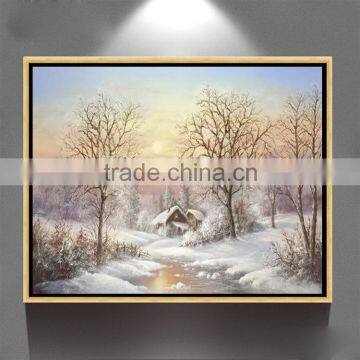 beautiful winter oil painting on canvas new design PL-699