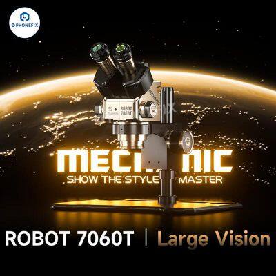 MECHANIC ROBOT 7060T Pro 7-60X Trinocular - Industrial Zoom Scope