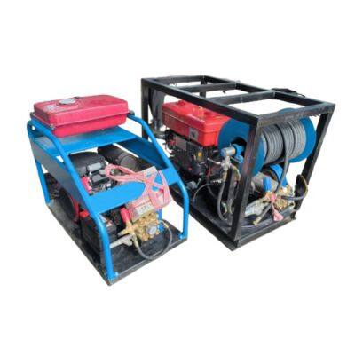 24HP Hochdruck-Wasserstrahl-Reiniger mit Zweizylinder-Benzinmotor, Kaltwasser-Sprühwascher, Neuzustand, zur Versendung bereit photo-2