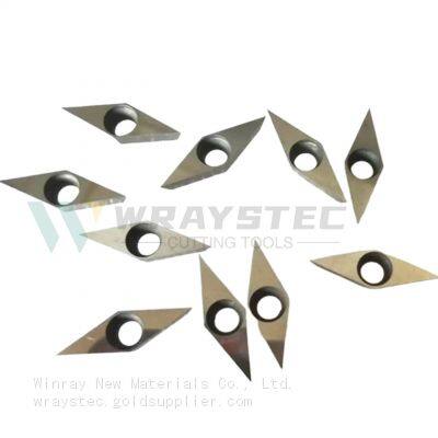 100% Carbide Raw Materials of PCD Inserts With High Hardness Carbide Base TCGW16T304/08 photo-2