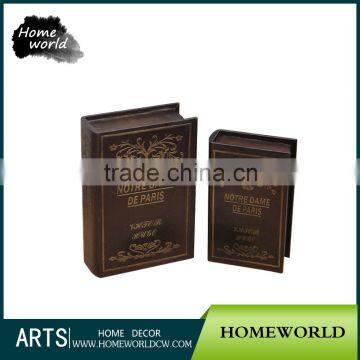 Antique Design MDF Material Handmade Professional Book Shape Box