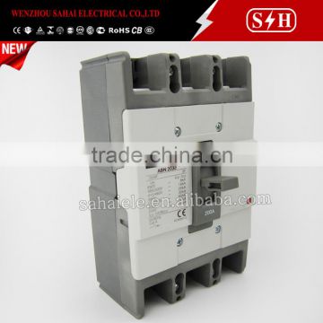 Korea design hot sales high short circuit breaker capacity moulded case circuit breaker abn 202c 203c 204c 2p 3p 4p 200A mccb