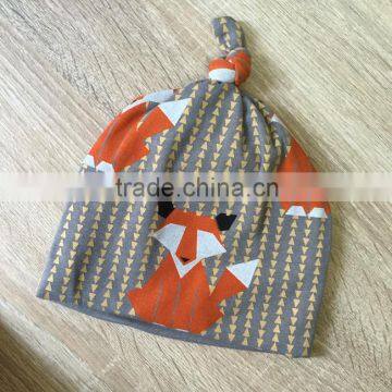 Ins Hot Sale Baby Cotton Printed Spring & Autumn Headwear Newborn Baby Cap Kids Hats photo-3