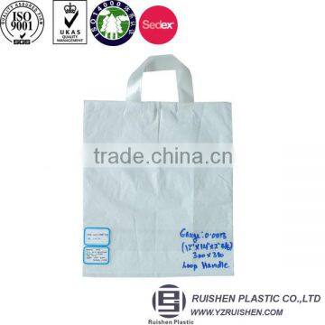 White PE Loop Handle Bags