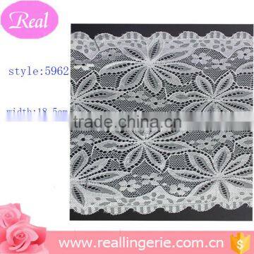 White flower lace for ladies lingerie