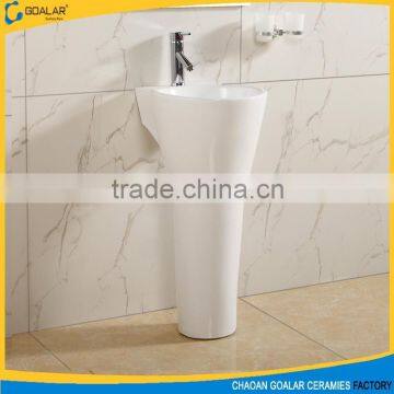 Durable economical ceramic pedestal wash basin