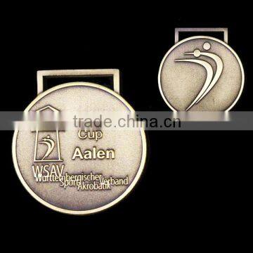 used sandblasting aluminium alloy souvenir medal with ribbon,medal of honor winner