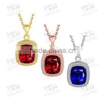 18 carat golden plated jewelry necklace,zirconia necklaces