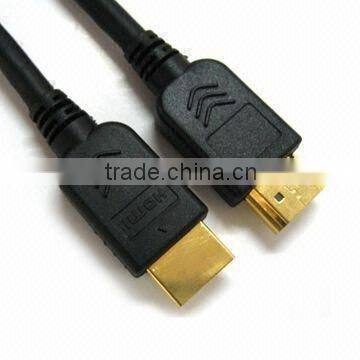 HDMI cable with golden painting