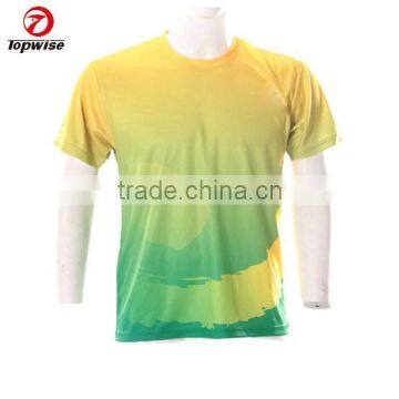 Quick Dry 100% Polyester Marathon Dye sublimation shirts