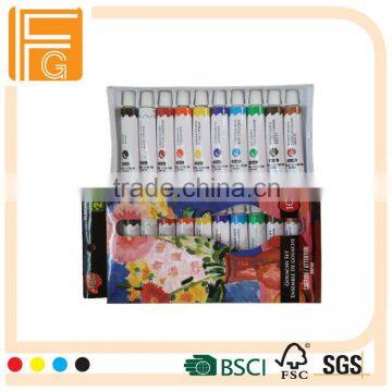 12Color 12ML Aluminum Tube Packing gouache paint