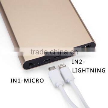 dual input dual output high capacity power bank charger