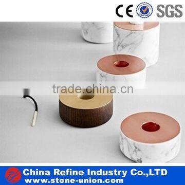 Handmade New marble stone style design tealight candle jar                        
                                                                                Supplier's Choice