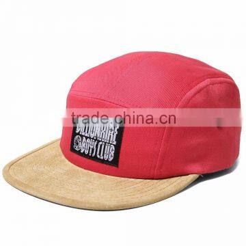 Custom 5 panel snapback caps / High quality blank 5 panel cap / Flat brim 5 panel cap