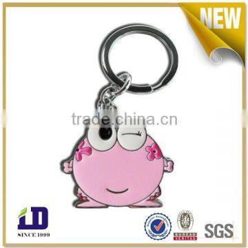 2015 Hot selling pink leon metal keychain