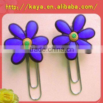 Promotional 3d soft pvc fashion decorative bookmarks