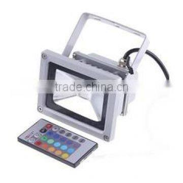 Factory direct Remote controller Color changing outdoor RGB 10w LED floodlight