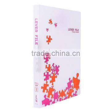 office stationery PP File folder with single metal clip
