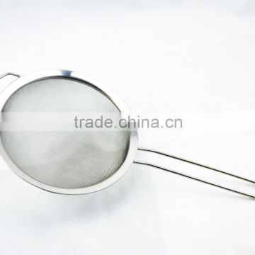 Stainless Steel Strainer with Support Handle