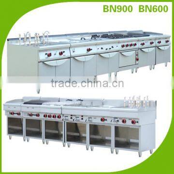 Manufacturer Gas Combination restaurant cooking equipment/industrial kitchen equipment