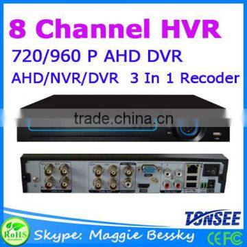 8CH Channel 720/960P AHD DVR Home CCTV Outdoor Security Surveillance Camera System