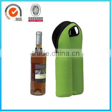Neoprene material portable tote wine cooler bag