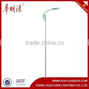 Q235 material galvanised hdg single arm street lighting poles