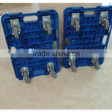 Interlocking/Connectable Silent/Quite Plastic Platform Dolly Cart photo-2