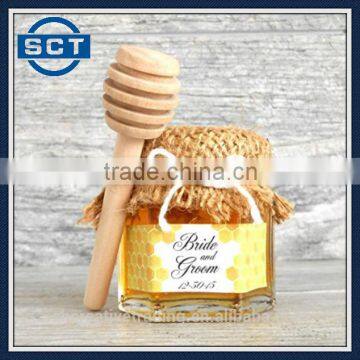 8cm/10cm Mini Wooden Honey Dippers Portable Mini Jam Honey Dipper Stirring Rod Wooden Muddler Honey Stick