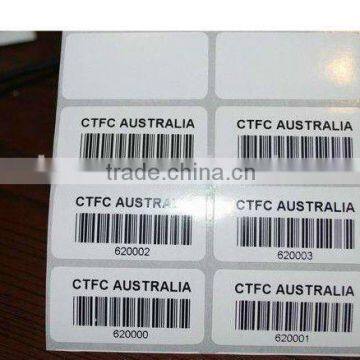 all kind of hign sensitivity barcode labels