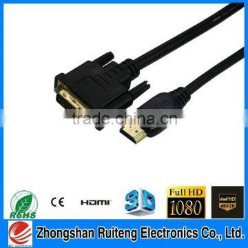 High Speed DVI to DVI cable,hdmi to dvi cable china wholesale